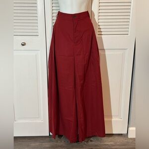 NWT Elegant Rust Wide Leg Pants